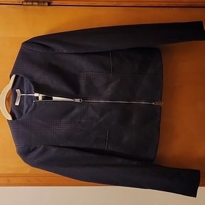 Hugo Boss Black/Brown Plaid 100% Wool Jacket